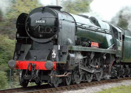 Purchase photo of 34028 EDDYSTONE at Swanage Railway